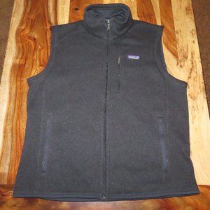 Patagonia Better Sweater Vest Black Full Zip - L